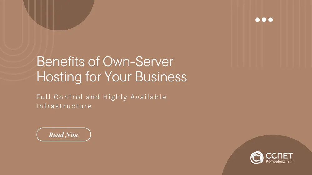 Benefits of Own-Server Hosting for Your Business: Full Control and Highly Available Infrastructure