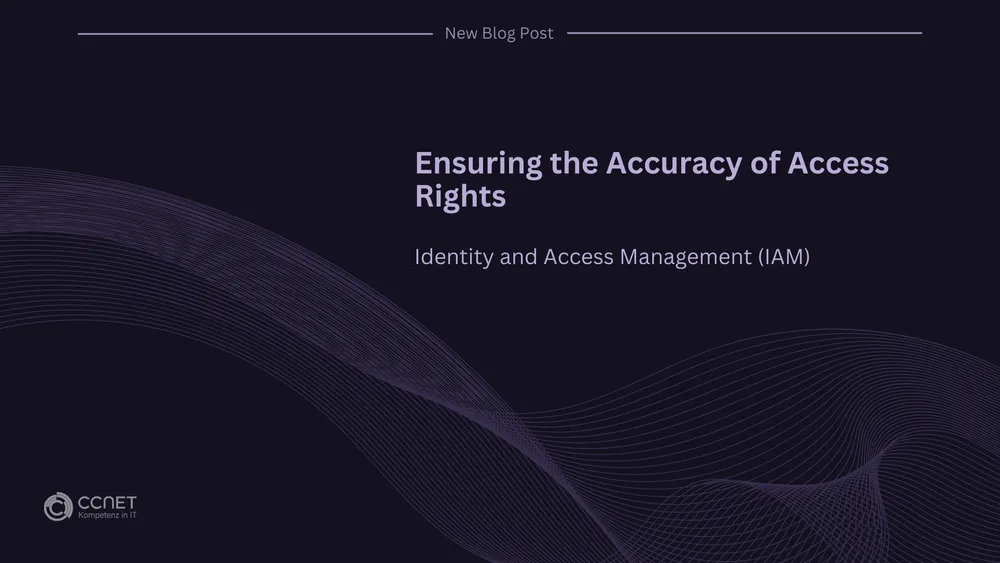 Ensuring the Accuracy of Access Rights: Identity and Access Management (IAM)