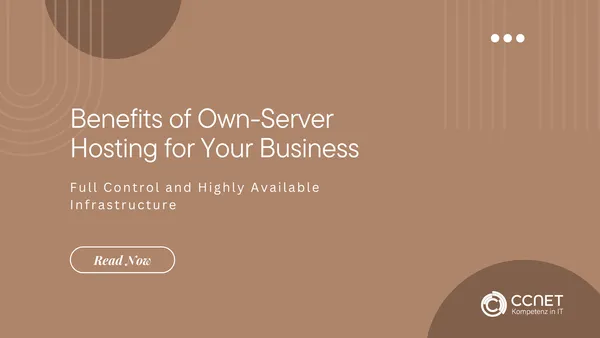 Benefits of Own-Server Hosting for Your Business: Full Control and Highly Available Infrastructure