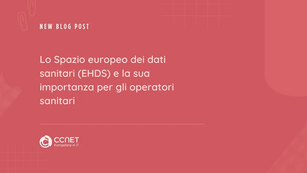  Lo Spazio europeo dei dati sanitari (EHDS) e la sua importanza per gli operatori sanitari