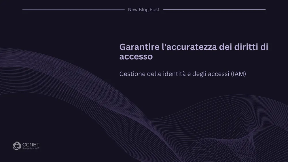 Garantire l'accuratezza dei diritti di accesso: Gestione delle identità e degli accessi (IAM) 